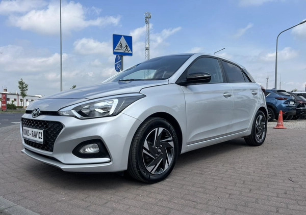 Hyundai i20 cena 46500 przebieg: 56000, rok produkcji 2019 z Piotrków Trybunalski małe 254